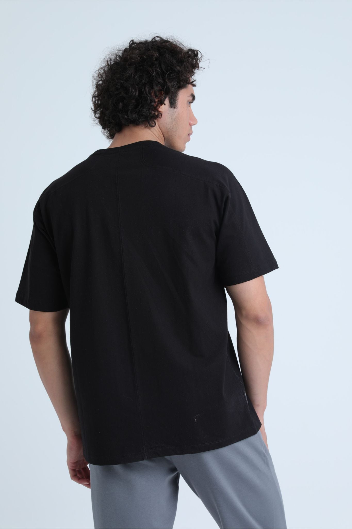 Men's Gym Athletic Sportswear Oversized Black T-shirt - Yaga Wear